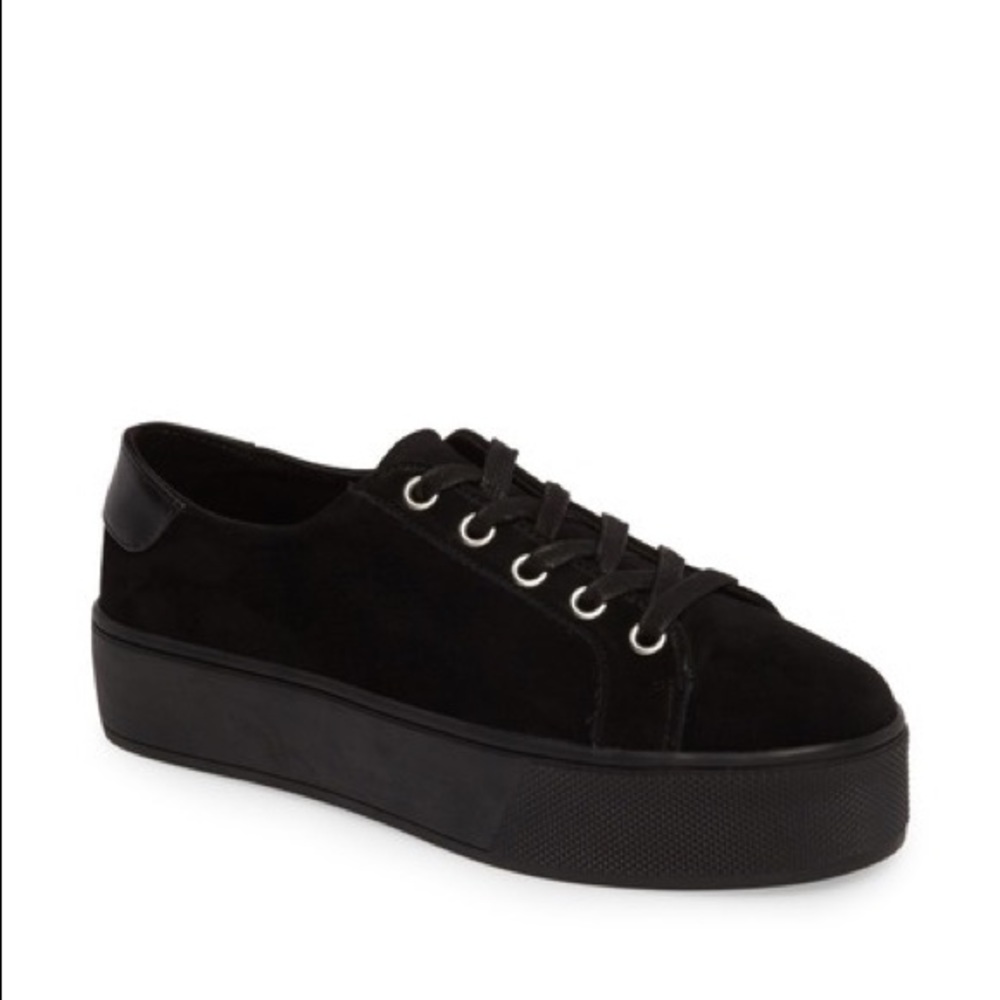 BLACK PLATFORM SNEAKERS